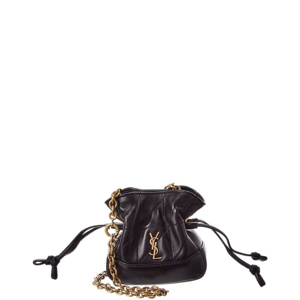 Saint Laurent Jamie Chain Leather Belt Bag, Black
